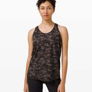 Lululemon Essential Pleated Women's Black Camo Tank Top